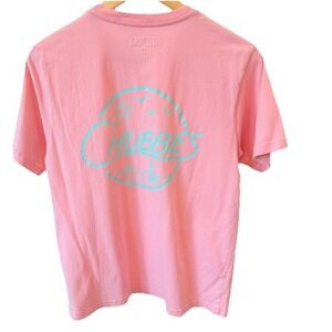 Chubbies Shirt Mens Sm Pink Pocket T Shirt Sky's Out Thighs Out Beach Vacation